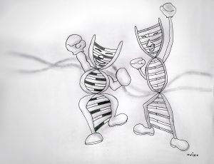 Selfish gene - illustrated by vix maria