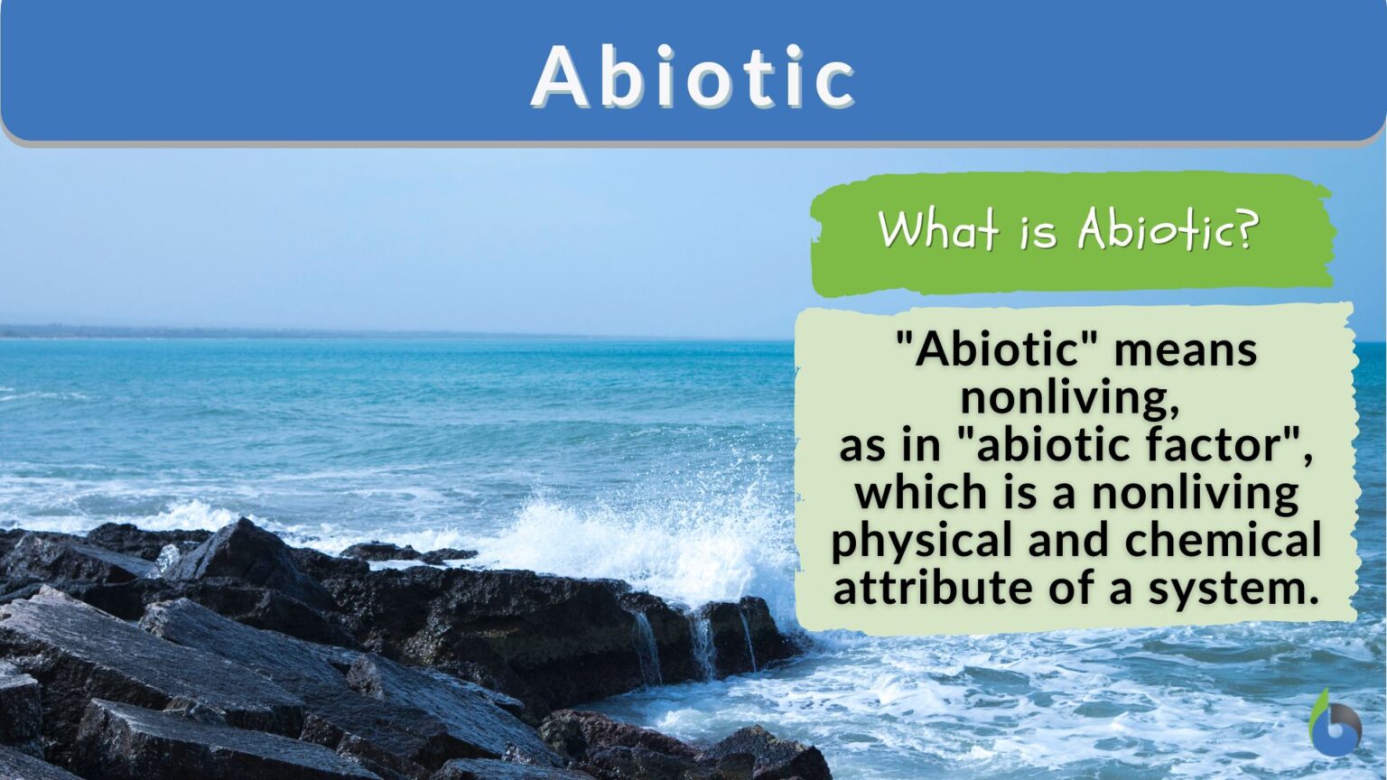 Abiotic Definition and Examples Biology Online Dictionary