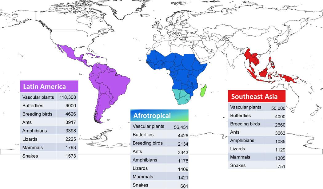 Tropics are immensely rich in biodiversity