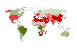 ecological footprint -deficit and reserves by country - map