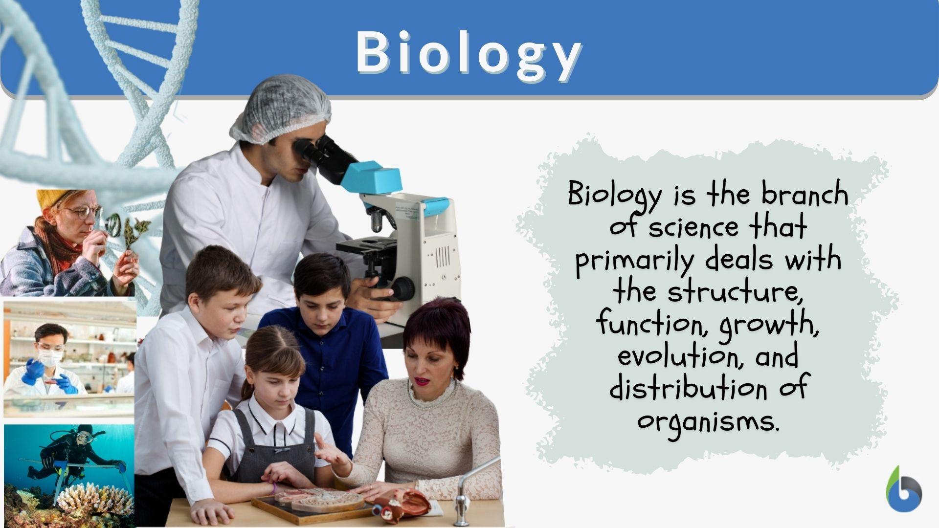 three branches of biology