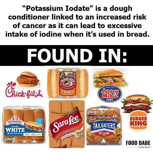 Potassium iodate in food industry