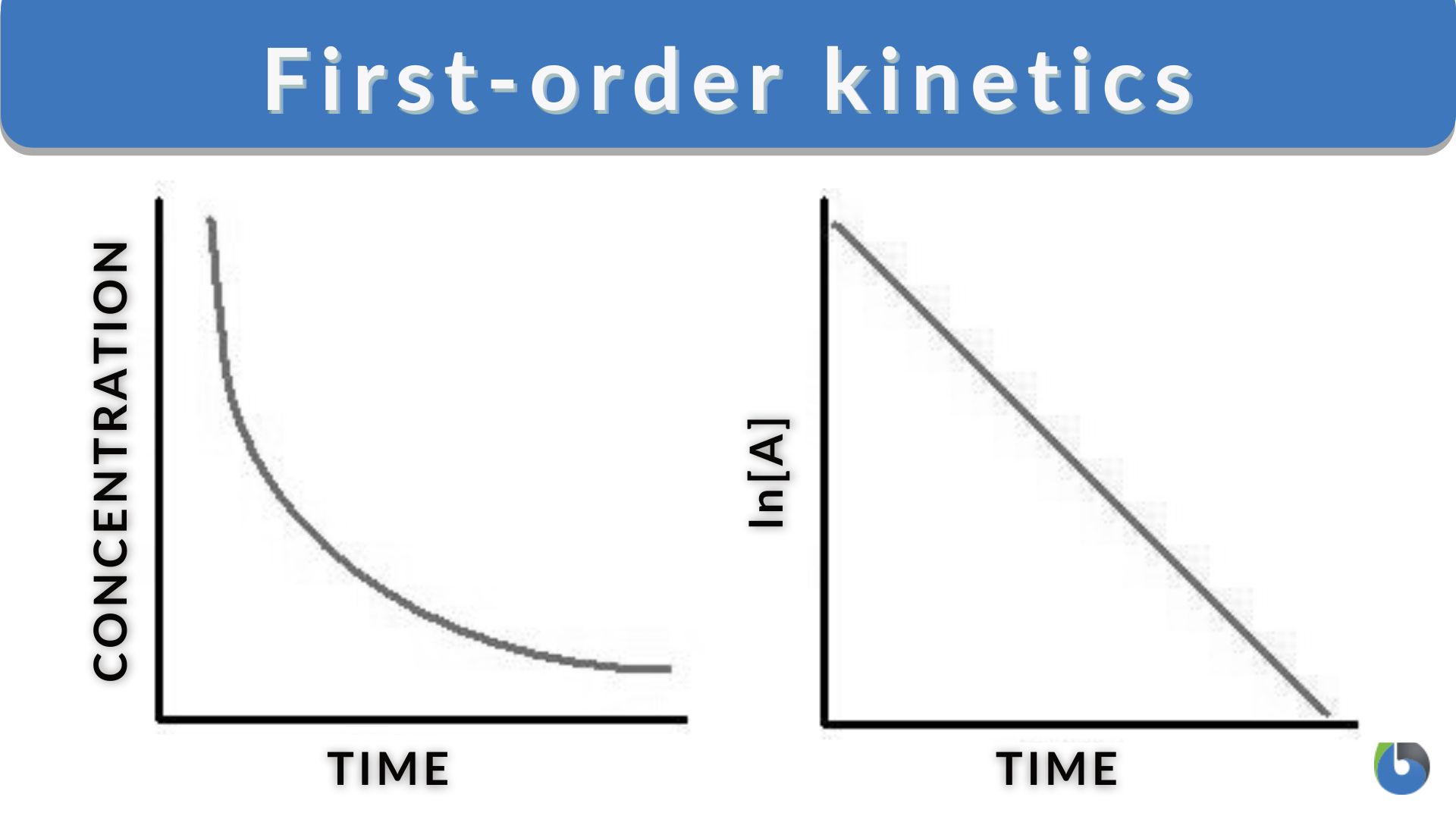 First-order kinetics graph