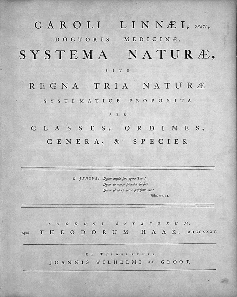 Systema Naturae
